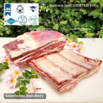 Beef rib SHORTRIB Australia ECT frozen 5 RIBS CROSSED CUTS galbi bulgogi 1" 2.5cm (price/pack 1kg 4-5pcs)